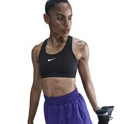 NIKE Soutien-gorge de sport 'SWSH' noir / blanc, Taille XS