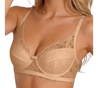 Brassiere Femme sans Armature, Brassiere Femme Grande Taille D'été Léger Ajustable Et Non Détachable avec Armatures en Acier Et Bonnets Rembourrés pour Femmes