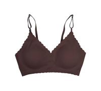 Brassiere Femme sans Armature Coton Bustier Femme Women S Comfortable Traceless Sports Bra with for Comfortable Breathability and Fitness Without Rings Soutien Gorge Sport Soutien Gorge Coffee M