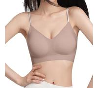 Brassiere Femme sans Armature, Soutiens-Gorge Classiques Culotte Poitrine Confortable Et Respirante Grande Taille Lisse
