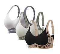 brassière Femme sans Couture Bustier Confortable Et Léger pour Liberté Armature avec Coussinets Amovibles Rembourré Et Camisole Style Sexy Et Moderne Soutien Gorge Blanc avec Armature
