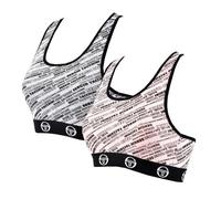 Brassière Femme - Sergio Tacchini - Lot de 2 - Noir - Sans couture - Multisport L