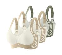 Brassiere Femme Soutien Gorge Minimiseur avec Armature Post Operatoire Brassière Grande Taille Sexy Nue sans Sport Comfit Soutiens-Gorge Classiques Forte Poitrine Maintien Lot de Coton,1-Blanc,XXL