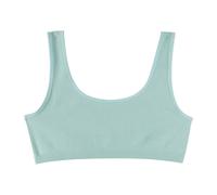 Brassière Fille Sans Couture Côtelée Bleu Nuage 8A