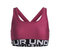 Under Armour Brassière Dos croisé Filles, brassière Sport Confortable et Respirante pour Filles, brassière Fille avec Bretelles croisées, Fuchsia Dusk/White, YLG, Fuchsia Dusk/White, YXL