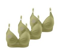 BrassièRe Forte Poitrine, Soutien-Gorge Quotidien FéMinin à Motif Floral pour Un Confort Optimal Et Une DéTente Parfaite avec Fermeture Triple Crochet en Tissu Respirant Doux 3PièCes
