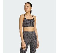 Brassière imprimée Powerreact Essentials Maintien léger Grey Five / Black XL (C-D)