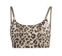 Brassière leopard femme adidas Optimé Essentials 3 Stripes Beige M