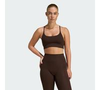 Brassière longue côtelée adidas All Me Maintien léger Aurora Coffee 2XL