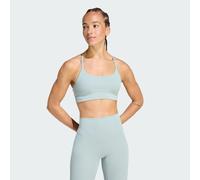 Brassière longue côtelée adidas All Me Maintien léger Wonder Sage M