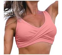 Brassière Maillot De Bain Femme DéBardeur Plage Soutien-Gorge Sexy Imprimé HawaïEn/Couleur Unie Haut Dos Nu avec Rembourrage Amovible Piscine Natation Vacances Bikini