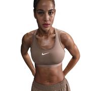 Brassière maintien normal femme Nike Swoosh Marron S Female