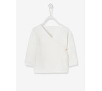 Brassière naissance fille en tricot écru 9M(71CM)