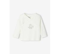 Brassière naissance imprimée ouverture devant écru 1M(54CM)