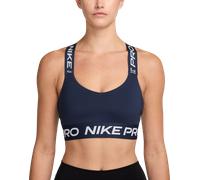 Brassière de sport non rembourrée à maintien léger Nike Pro pour femme Midnight Navy/Midnight Navy/Blanc M