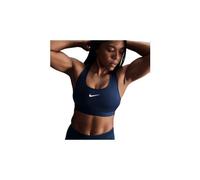 Nike Bra W NK Swsh Med SPT Bra, Armory Navy/White, DX6821-478, L