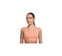 Brassiere nike swoosh medium support corail femme