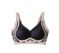 Brassière Post Opération Soft Support Top Support Non Marking Underwear Women Fixed Cup to Collect Side Breasts Gathered Tank Top Bra Soutien-Gorge Lot (Black, M)