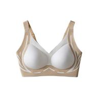Brassière Post Opération Soft Support Top Support Non Marking Underwear Women Fixed Cup to Collect Side Breasts Gathered Tank Top Bra Soutien-Gorge Lot (White, M)