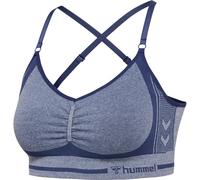Hummel Lulu Scrunch Seamless High Support Sports Top Bleu XS Femme