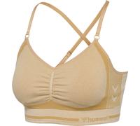 Hummel Lulu Scrunch Seamless High Support Sports Top Beige XS Femme