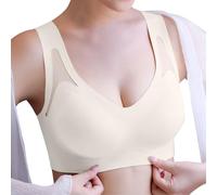 Brassiere Sport Femme Brassiere Femme sans Armature Debardeur Soutiens Gorge De Soutien Grande Taille Coques Cache Tetons Brassière Bretelles Fines Forte Poitrine Maintien Blanche Dentelle Racerback