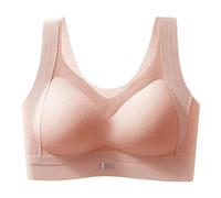 Brassiere Sport Femme Brassiere Femme Soutien Gorge Anti Transpiration Brassière Grande Taille Bretelles Fines sans Armature Push Up Forte Poitrine Coton Blanc Allaitement Maintien Dos Croisé