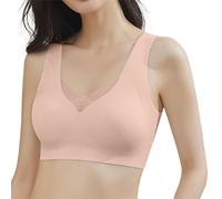 Brassiere Sport Femme Brassière Femme Soutien Gorge Grande Taille Blanc avec Armature Allaitement Invisible Rouge Coussinet Maintien Fort De Training Oversize sous Vetement Soutiens Haut sans Forte