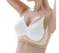 Brassiere Sport Femme Brassière Femme Soutien Gorge Seamless Bra Allaitement Bralette Grande Taille Coussinet Coton Armature sans Debardeur Dos Croisé Haut De sous Vetement 4XL Dentelle Forte