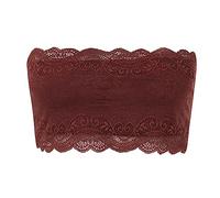 BrassièRe Sport Femme Femmes Un Mot Wrap Poitrine sous-vêtements en Dentelle Femmes Pas d'anneau en Acier Pas de Tasse -dérapant et Ceinture antidérapante Ining de Soutien-Gorge(L)