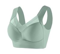 Brassiere Sport Femme Grande Taille Soutien Gorge sans Armature Brassière Push up Femme Bra Maintien Fort Forte Poitrine Confort Respirant Vêtements Grossesse sous Vetement (Green, XXXXXXL)