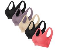 Brassière Sport Femme Lot de 2/3/4/5 Soutiens-Gorge de Sport Yoga pour Femme - Soutien Moyen - Fitness Yoga Pas Cher Grande Taille - Brassiere de Sport pour Femmes Yoga