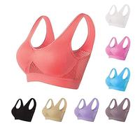 Brassiere Sport Femme Maintien Fort Push up Brassiere Sport Femme sans Armature Grande Taille Soutien Gorge Course Yoga Haut Femme Confortable sous-Vêtements Jogging Fitness (7XL, Beige)