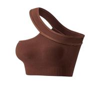 Brassière Sport Femme Maintien Fort Soutien Gorge de Sport Teenage Girls Large Size Non Ring Underwear Gathered Comfortable Sports Large Breasts Show Small Bra Strapless Wear Outside The States Tank