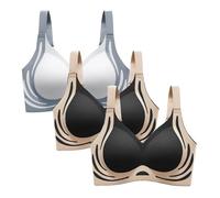 Brassière Sport Femme Maintien Fort, Soutien-Gorge Grande Confortable pour Un Usage Quotidien Décontracté Idéal avec Jean Toutes Saisons Inclus 3pièces