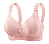 Brassiere Sport Femme Maintien Fort Soutien-Gorge Push-up en Dentelle sans Armatures pour Femme,Confortable et Respirant,à Quatre Boutons(40)