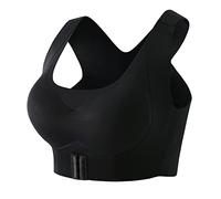 Brassiere Sport Femme sans Armature Maintien Front Soutien Gorge Elastique Anti-bourrelets sous Les Bras Push Up Rembourré Shock Absorber pour Yoga Course Fitness Gymnastique Run