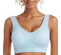 Brassiere Sport Femme sans Armature Soutiens-Gorge de Sport Femme Brassiere avec Coussinets Amovibles pour Yoga Course Fitness