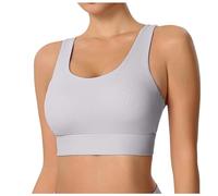 Brassière Sport Femme sans Couture avec Coques Dos Nageur