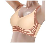 BrassièRe Sport Femme Soutien Gorge Correcteur De Posture - Soutien Gorge sans Couture Push-Up sans Fil Super Gather Levage à Haute éLasticité Large BandoulièRe RéGlable