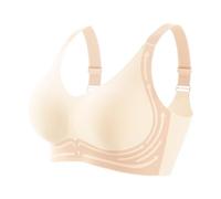 BrassièRe Sport Femme Soutien Gorge Correcteur De Posture, Soutien Gorge sans Couture Push-Up sans Fil Super Gather Levage à Haute éLasticité Large BandoulièRe RéGlable