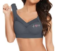 BrassièRe Sport Femme - Soutien-Gorge Femme bandoulière Transparente Confortable et sans Armatures Dos sans Rembourrage avec Bretelles Amovibles Design Moderne