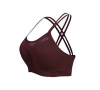 Brassiere Sport Femme Soutien Gorge sans Armature sous Vetements Feminins Soutien Gorge Push Up Brassière Bra Top Yoga Bralette sous-Vêtements 2026 Et Ventes Flash du Jour Brun 4XL