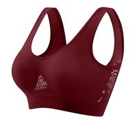 Brassiere Sport Femme Soutien Gorge sans Armature Soutien Gorge Push Up sous Vetements Feminins Soutien Gorge sans Couture Sexy Brassiere Bra Top 2025 Vente Flash du Jour Et Soldes Vin L