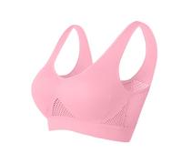 Brassiere Sport Femme Soutien Gorge sans Armature Soutien Gorge Push Up sous Vetements Feminins Soutien Gorge sans Couture Sexy Brassiere Bra Top 2025 Mes Commandes Rose M