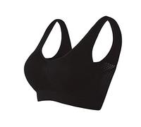 Brassiere Sport Femme Soutien Gorge sans Armature Soutien Gorge Push Up sous Vetements Feminins Soutien Gorge sans Couture Sexy Brassiere Bra Top 2025 Mon Compte Noir XXL
