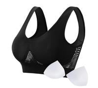 Brassiere Sport Soutien Gorge Silicone sans Bretelle Bras Micro Low Profile Soutiens-Gorge Classiques Push Up Femme Armature Maxi Fille avec Minimiseur Dos Nageur Large Sports Bra