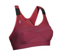 Thuasne - Brassière de Sport Top' Strap X-Back - Maintien Fort, Extrême - Adaptée pour Sports à Fort Impact - Bande de Maintien Brevetée - Bretelles Matelassées Réglables - Taille 100 E - Rouge