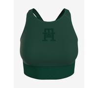 Brassière Tommy Hilfiger Mid Intensity Monogram Tape vert foncé - L