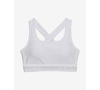 Under Armour Crossback Mid Soutien-gorge Sport Femmes-Blanc,Gris, Taille XS